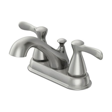 COMFORTCORRECT F51BC010ND-ACA1 Doria Series Brushed Nickel Two Handle Lavatory Faucet Quick Connect Pop-Up CO2513621